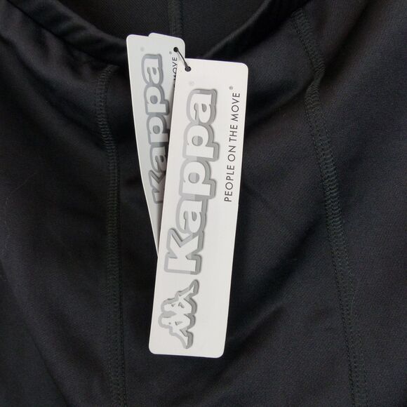 Kappa Tights Short Mens L Black Evane Kombat System Skin Fit Logos NWT Sporty - Picture 3 of 15